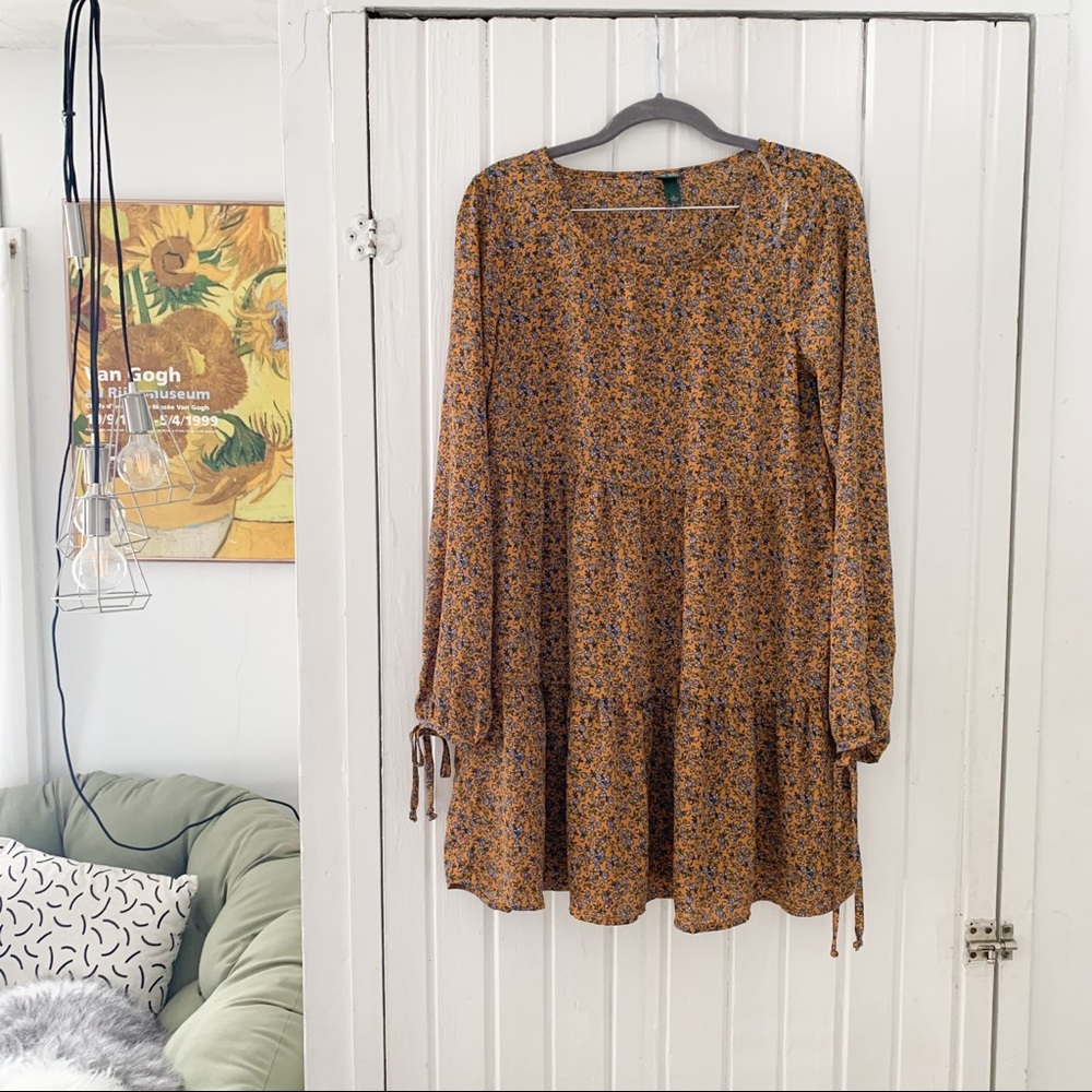BOGO for $5 Wild Fable Floral Mustard Yellow Dress